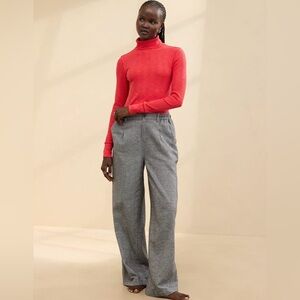 NWT Aerie Essential Turtleneck Layering Top Red, size L